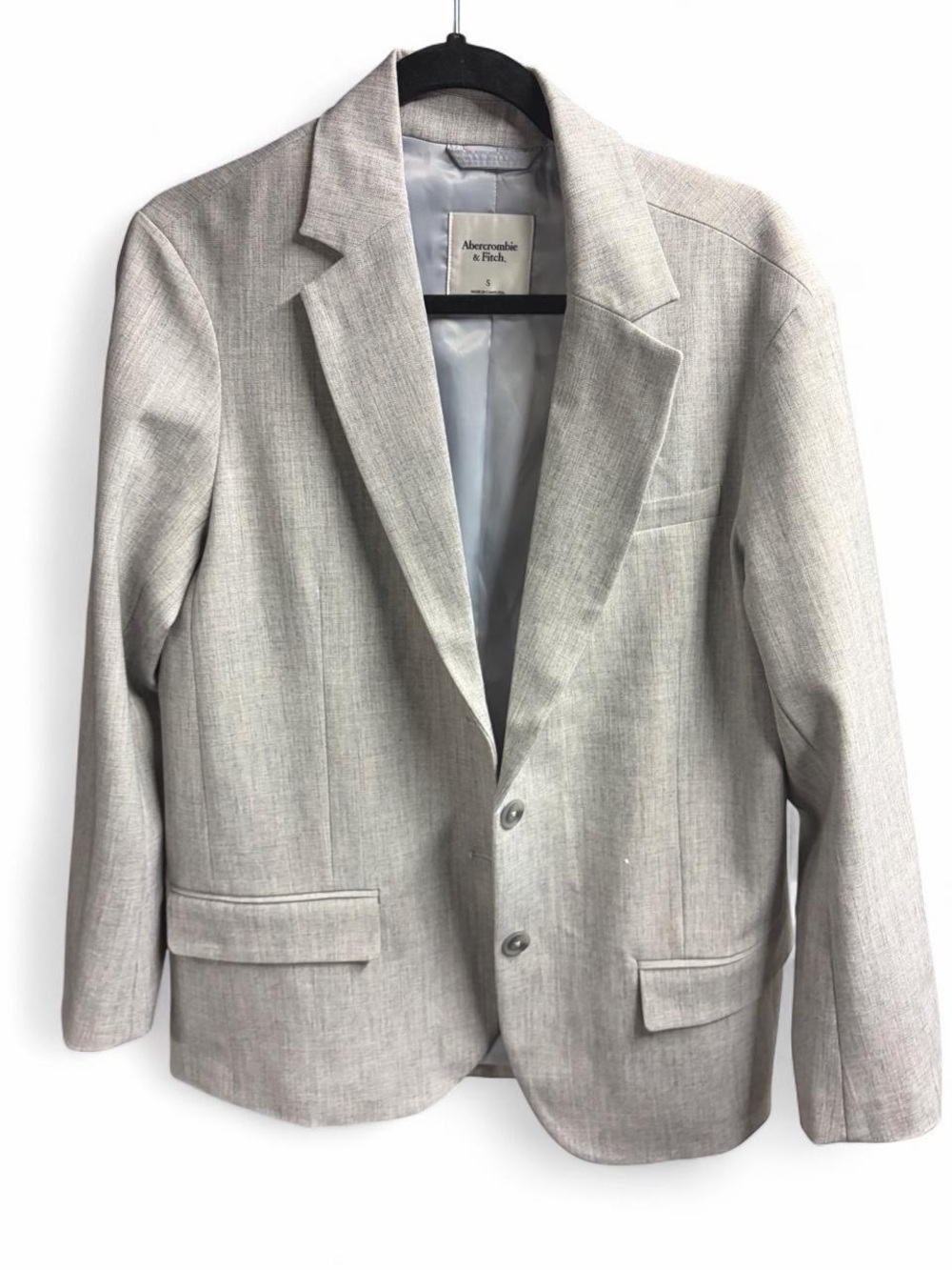 Abercrombie & Fitch Oversized Grey Blazer